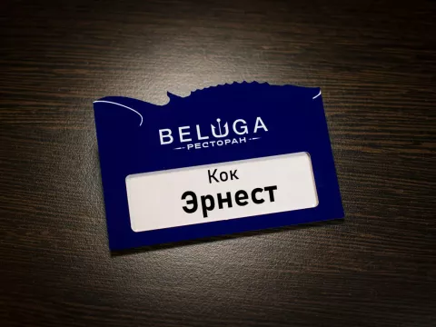 бейдж из металла