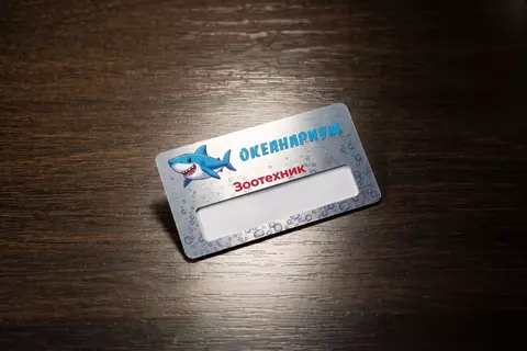 Бейдж из металла
