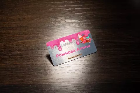 Бейдж из металла